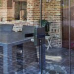 glazen schuif-draaisysteem veranda
